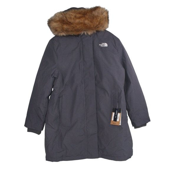 The North Face Women's Plus Arctic Parka Down Coat Vanadis Grey Sz 1X, 2X, & 3X